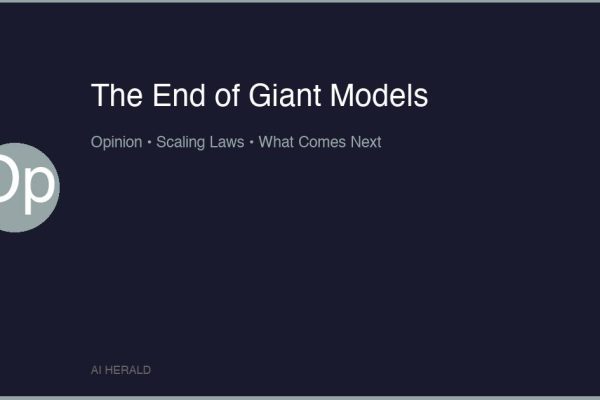 Opinion piece on the end of giant AI models and what comes next after scaling laws plateau