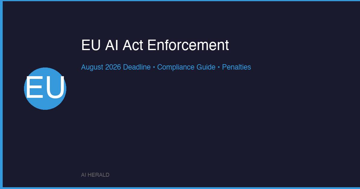 EU AI Act enforcement guide for August 2026 deadline - compliance requirements and penalties