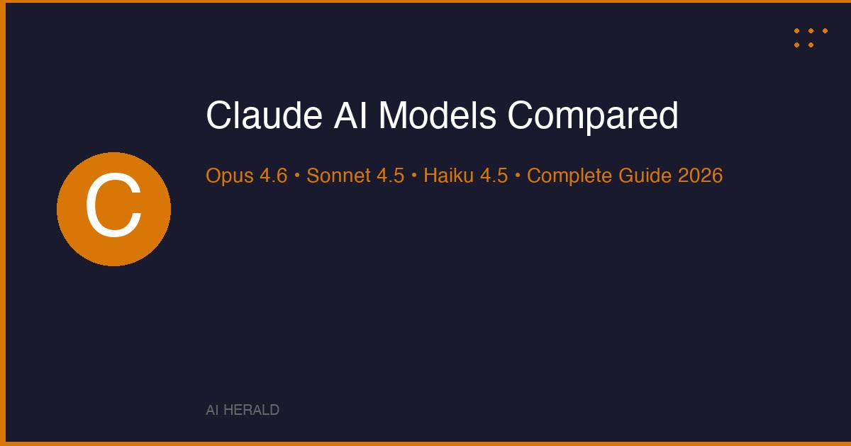 Claude AI models compared - Opus 4.6 Sonnet 4.5 Haiku 4.5 comparison chart with benchmarks and pricing for 2026