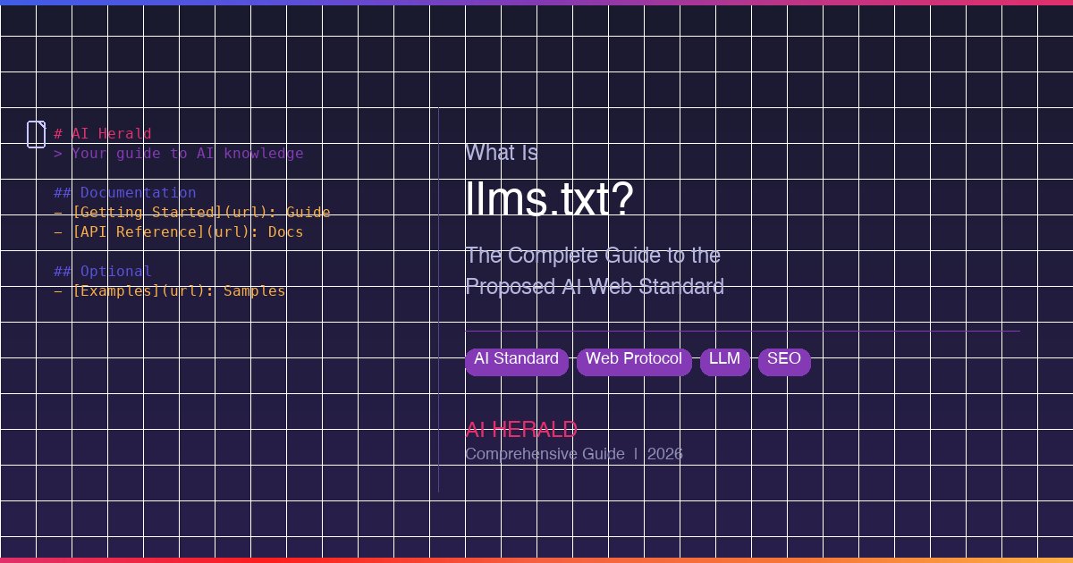 What Is llms.txt - Complete Guide to the Proposed AI Web Standard for LLMs